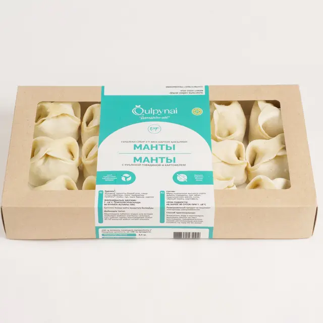 Манты с говядиной и картофелем (600 г)